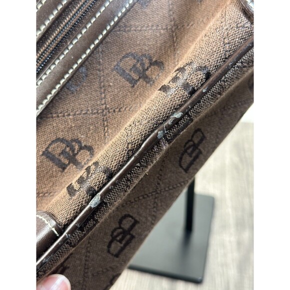 Dooney & Bourke Monogram Brown/Chocolate Small Hobo Shoulder Bag Authentic - Picture 8 of 16